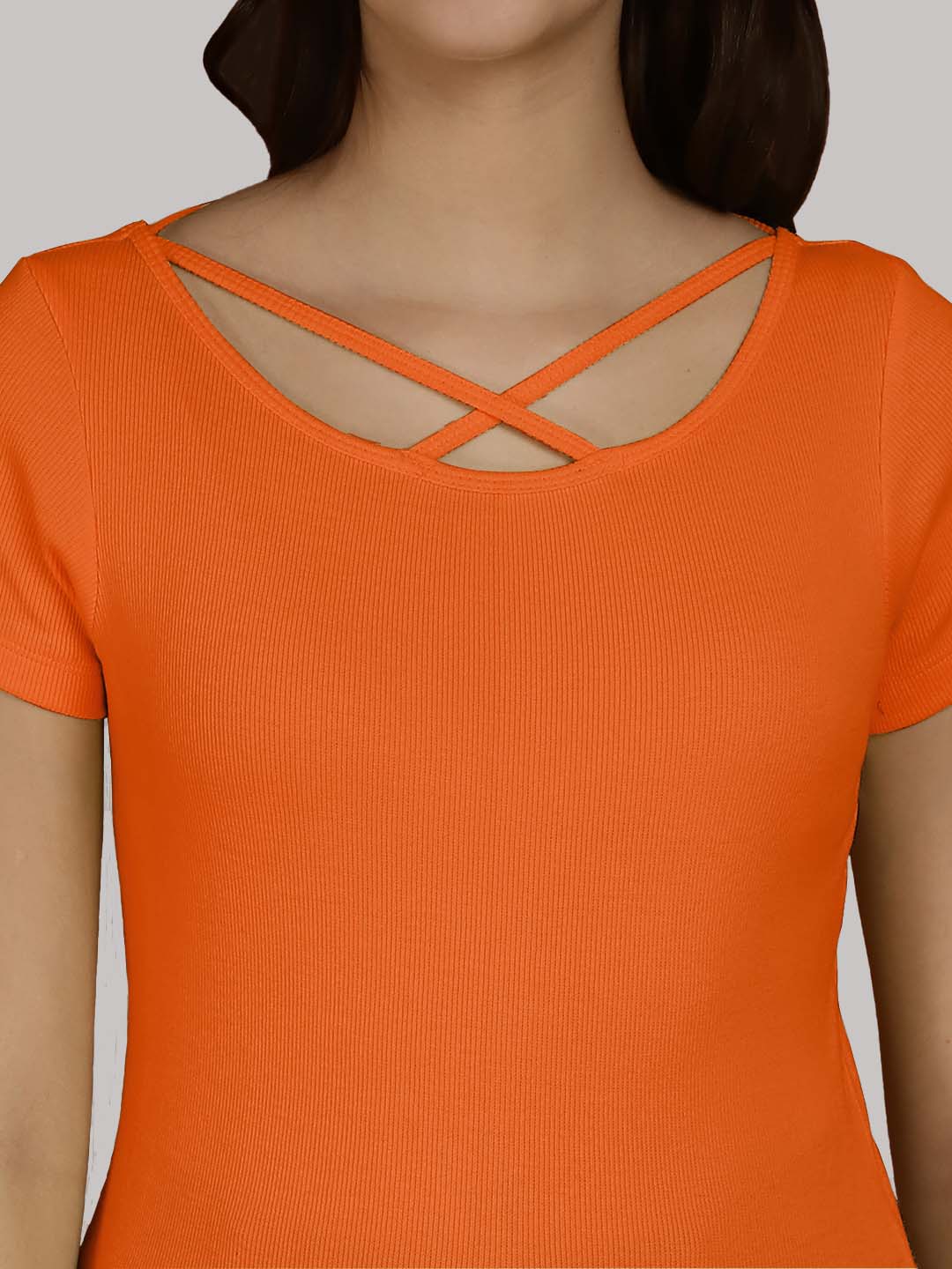 Friskers Pack Of 2 Solid X-Line Neck Top - Friskers
