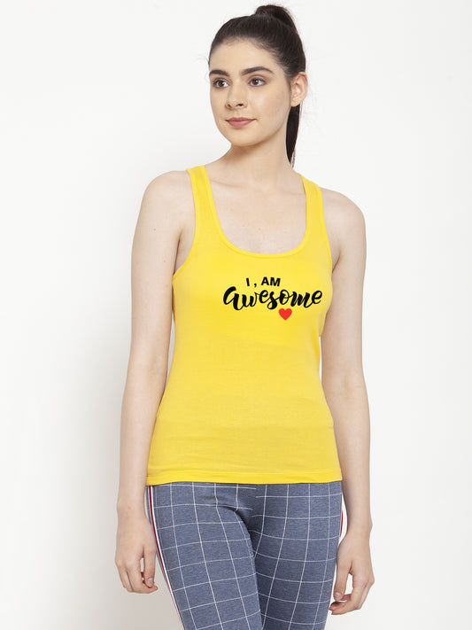 Awesome Printed Women Tank Top/Vest - Friskers