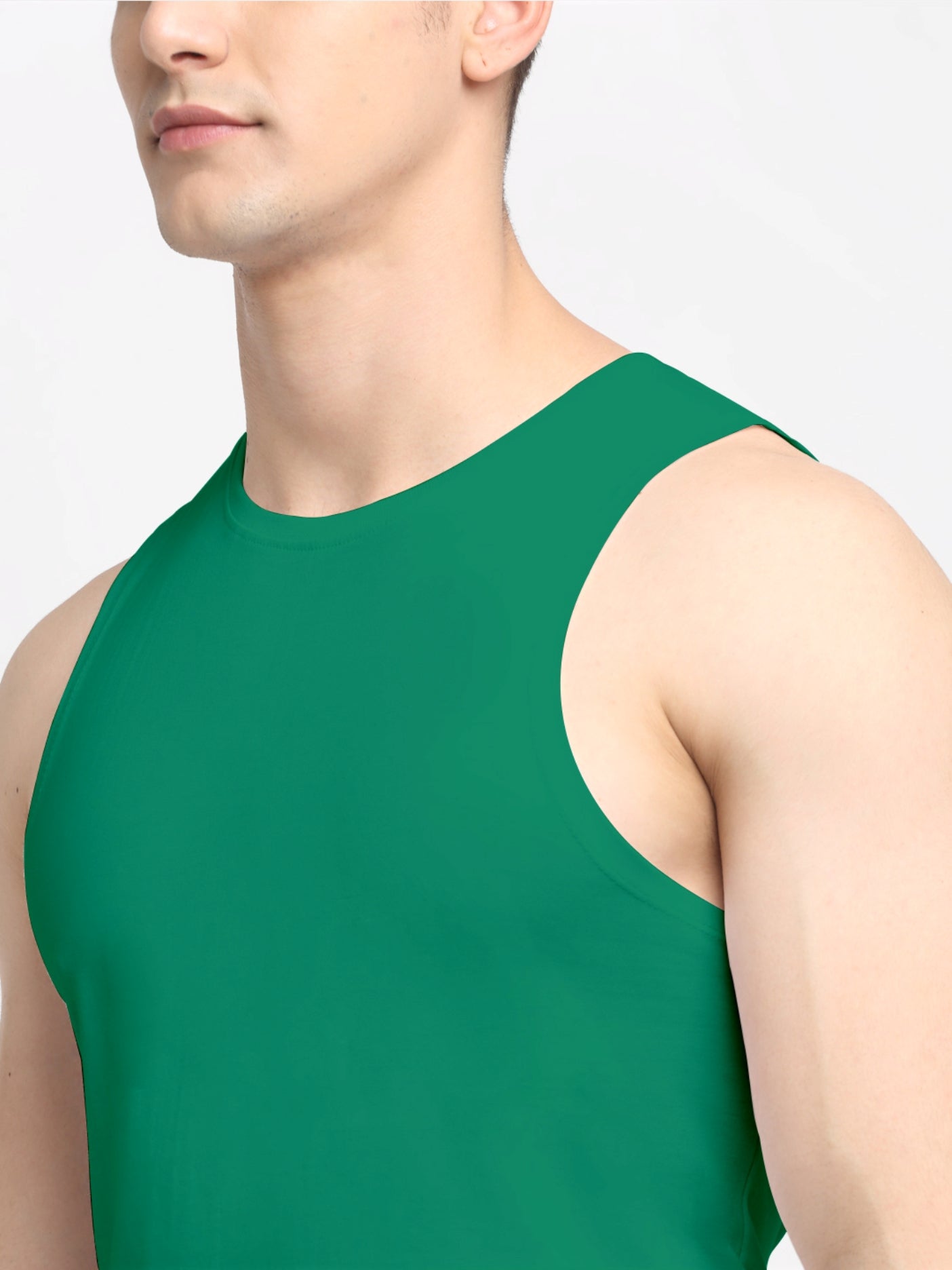 Friskers Men Solid Cotton Innerwear Gym Vest - Friskers