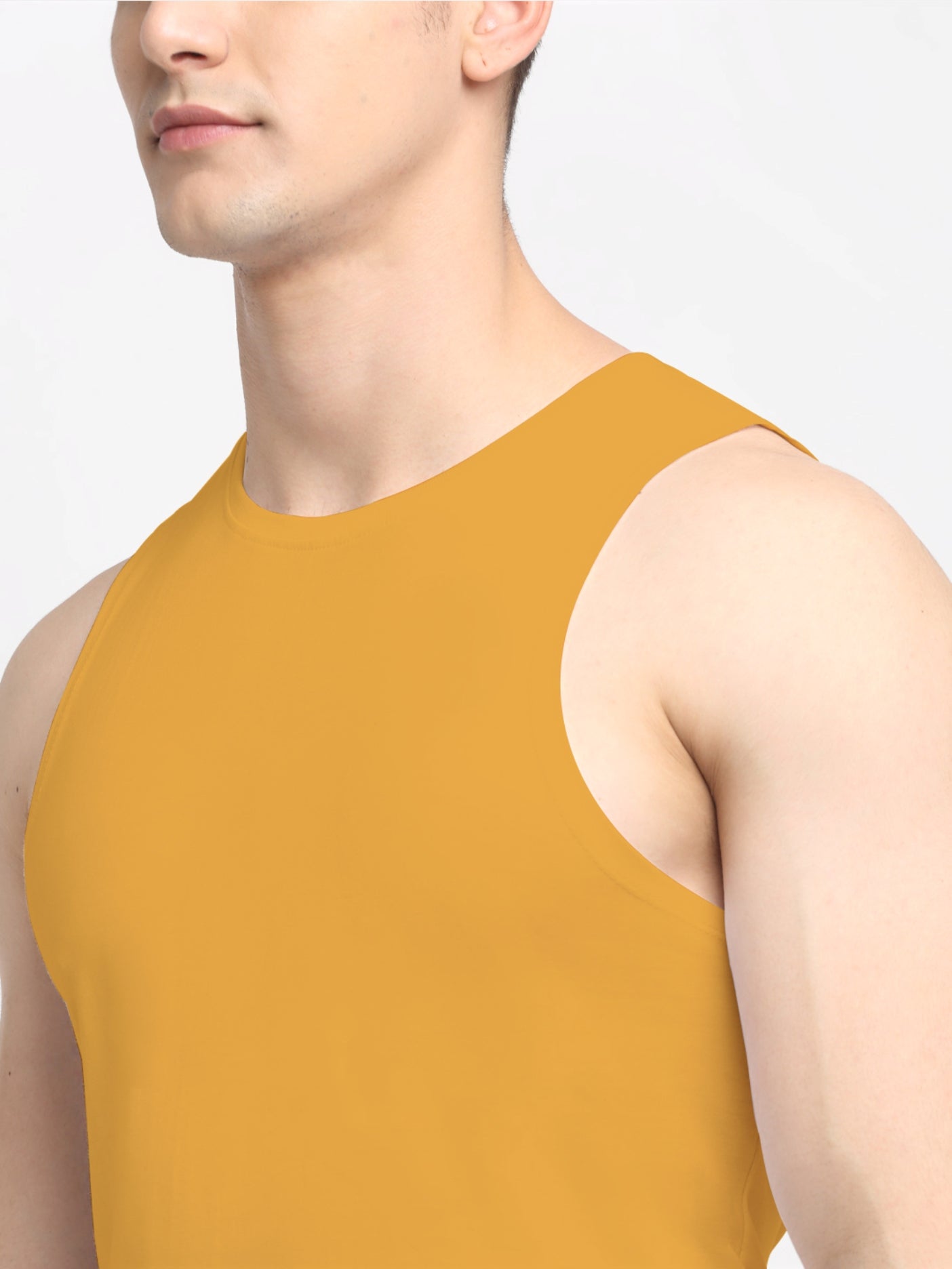 Friskers Men Solid Cotton Innerwear Gym Vest - Friskers