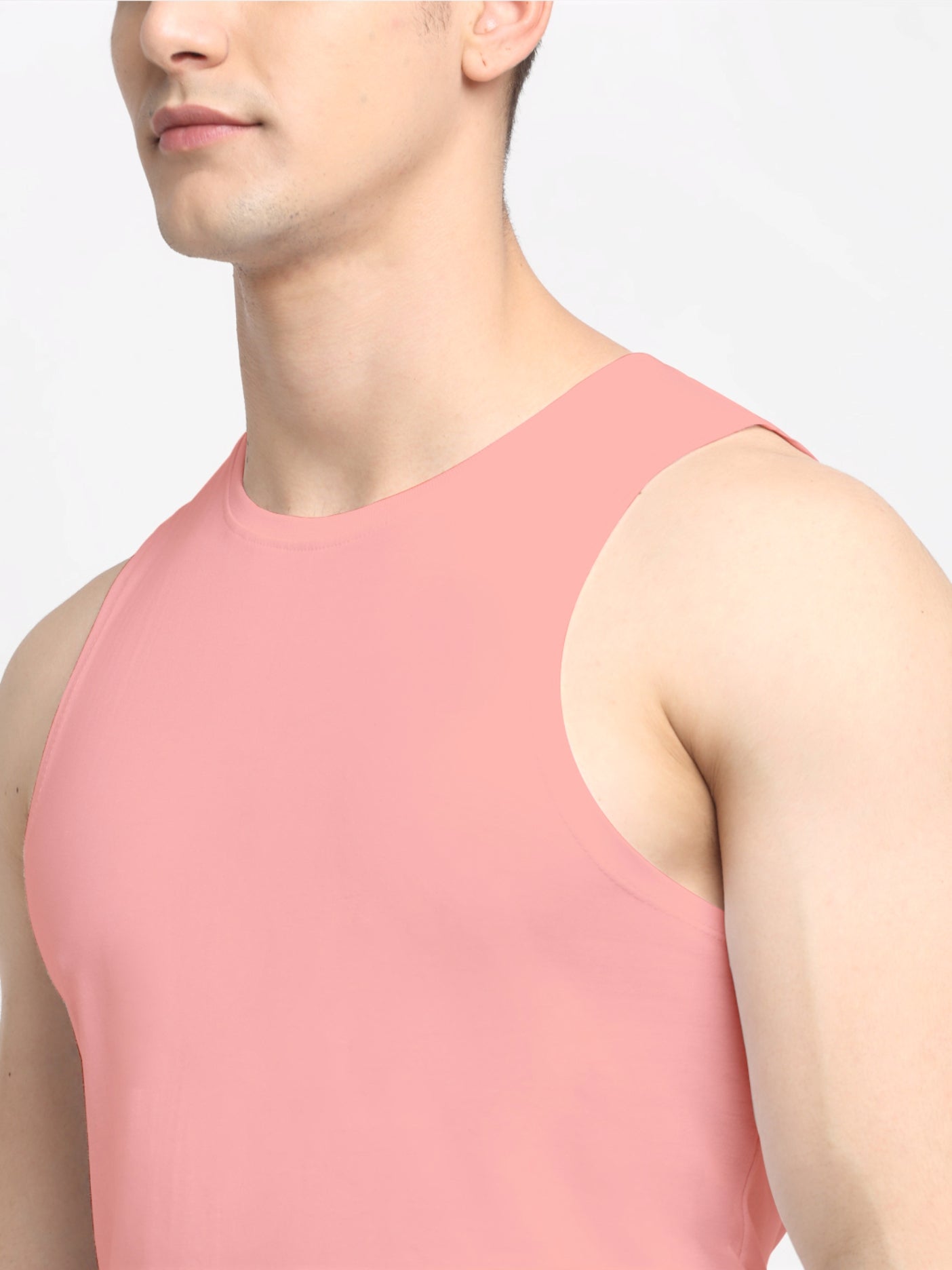 Friskers Men Solid Cotton Innerwear Gym Vest - Friskers