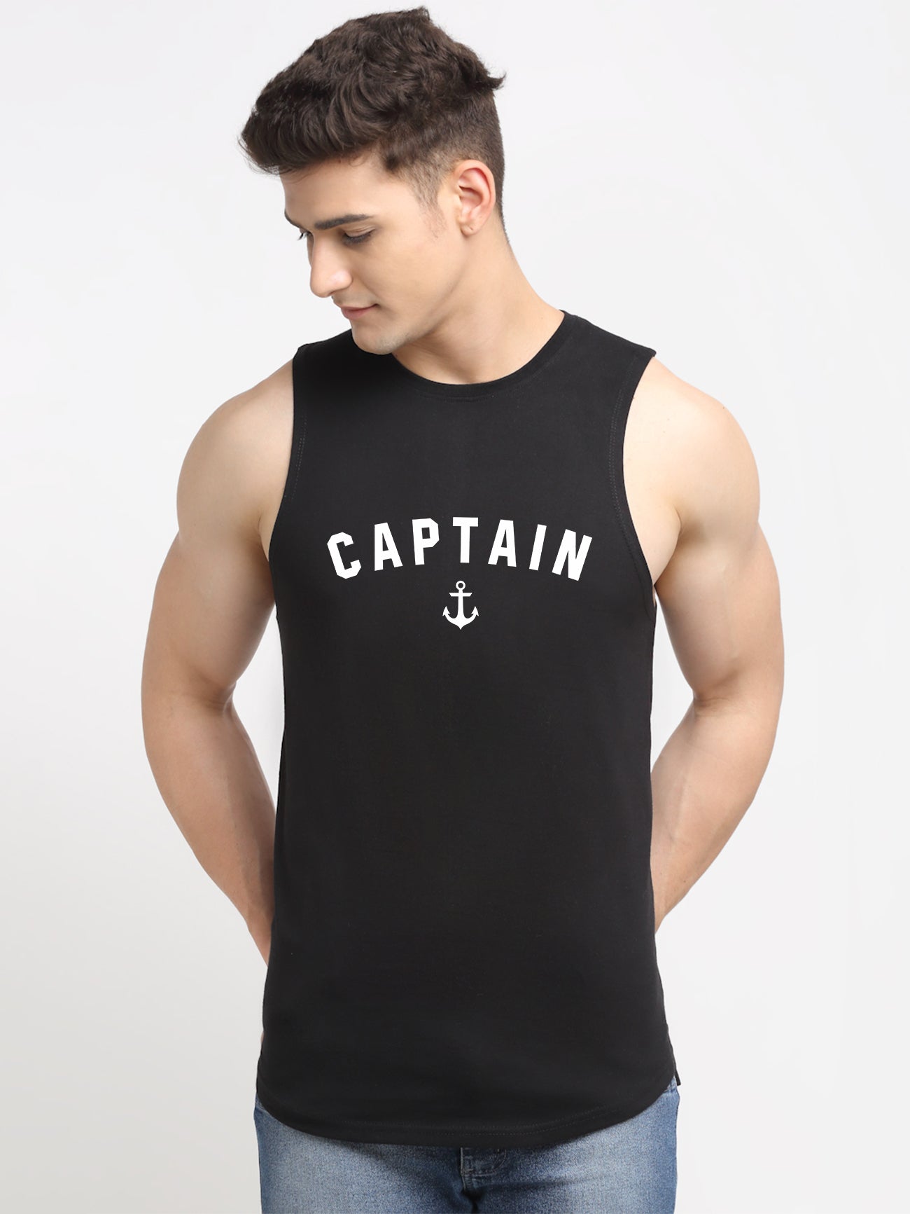 Men's Captain Dry Fit Sports Gym Vest - Friskers