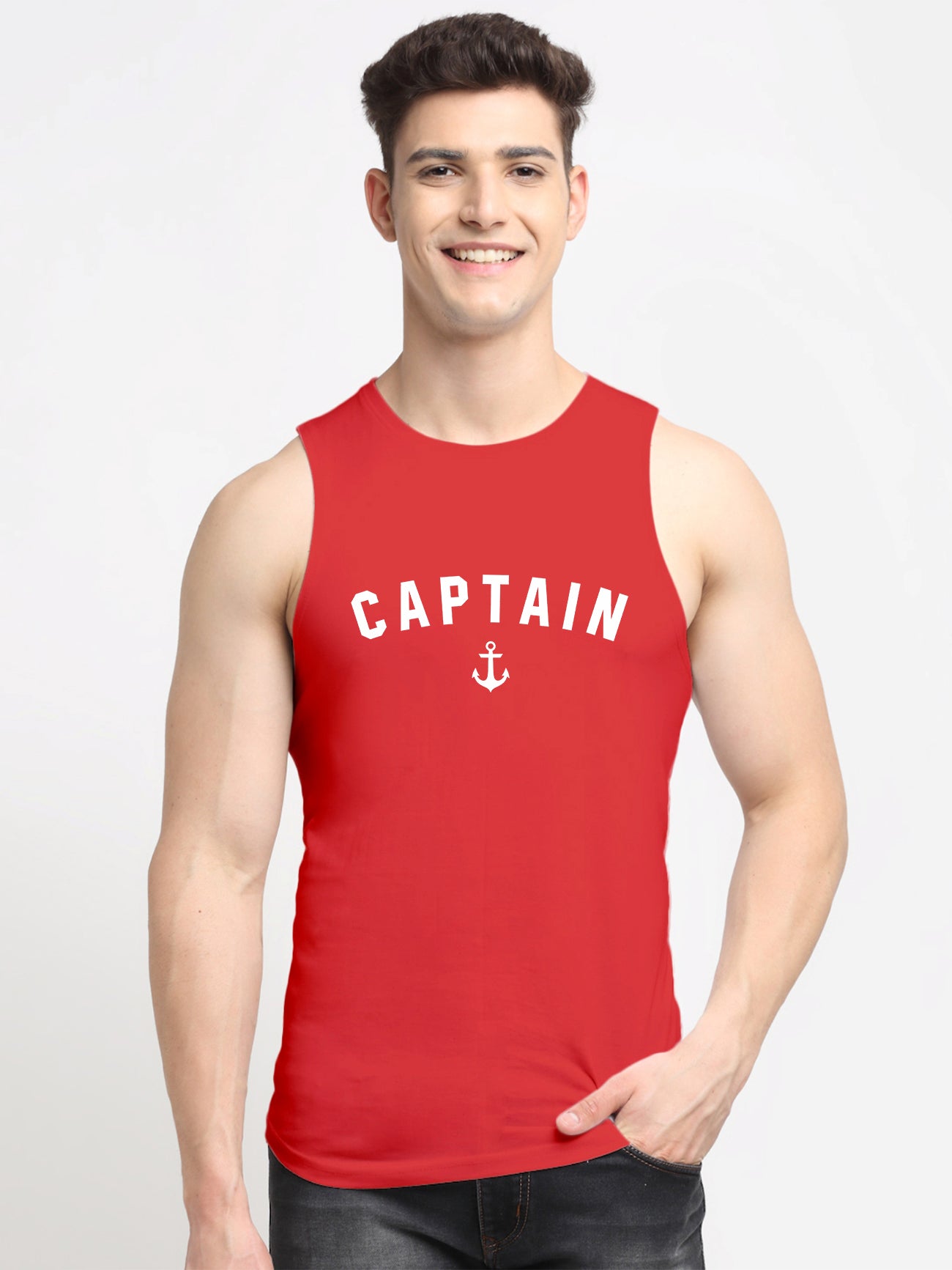 Men's Captain Dry Fit Sports Gym Vest - Friskers