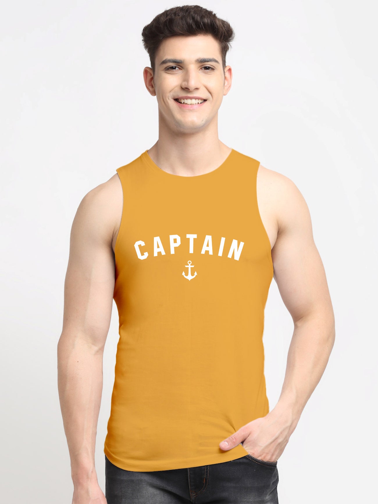 Men's Captain Dry Fit Sports Gym Vest - Friskers