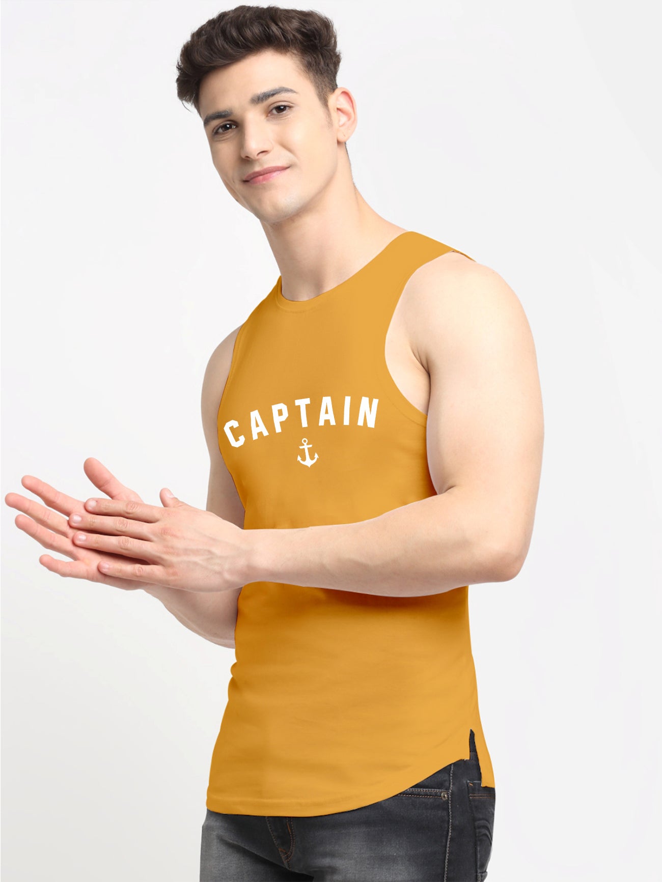 Men's Captain Dry Fit Sports Gym Vest - Friskers