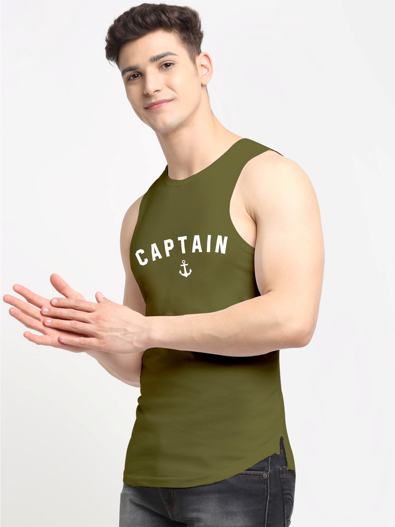 Men's Captain Dry Fit Sports Gym Vest - Friskers