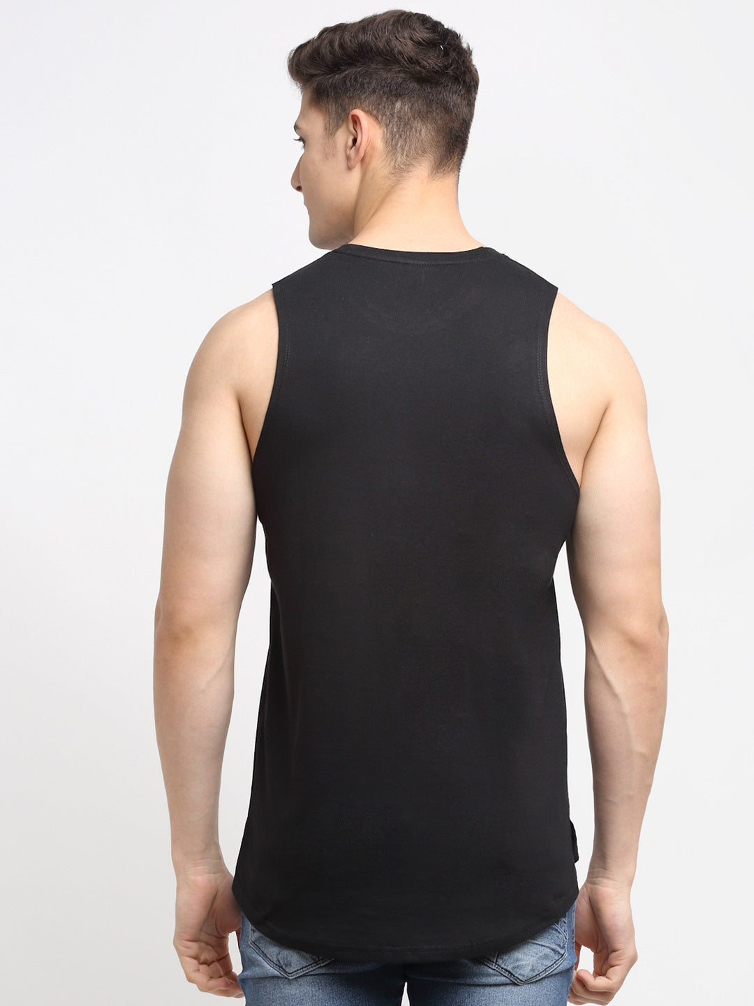 Men Why Not Printed Cotton Training Vest - Friskers