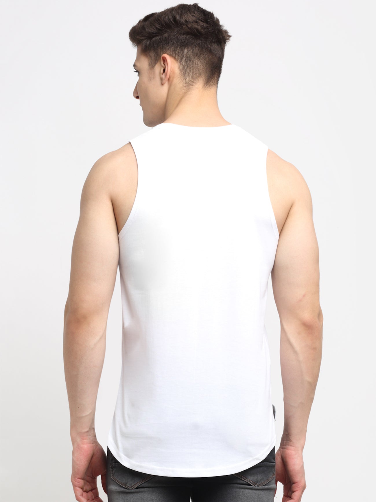 Men's Mickey Mouse Printed Cotton Gym vest - Friskers