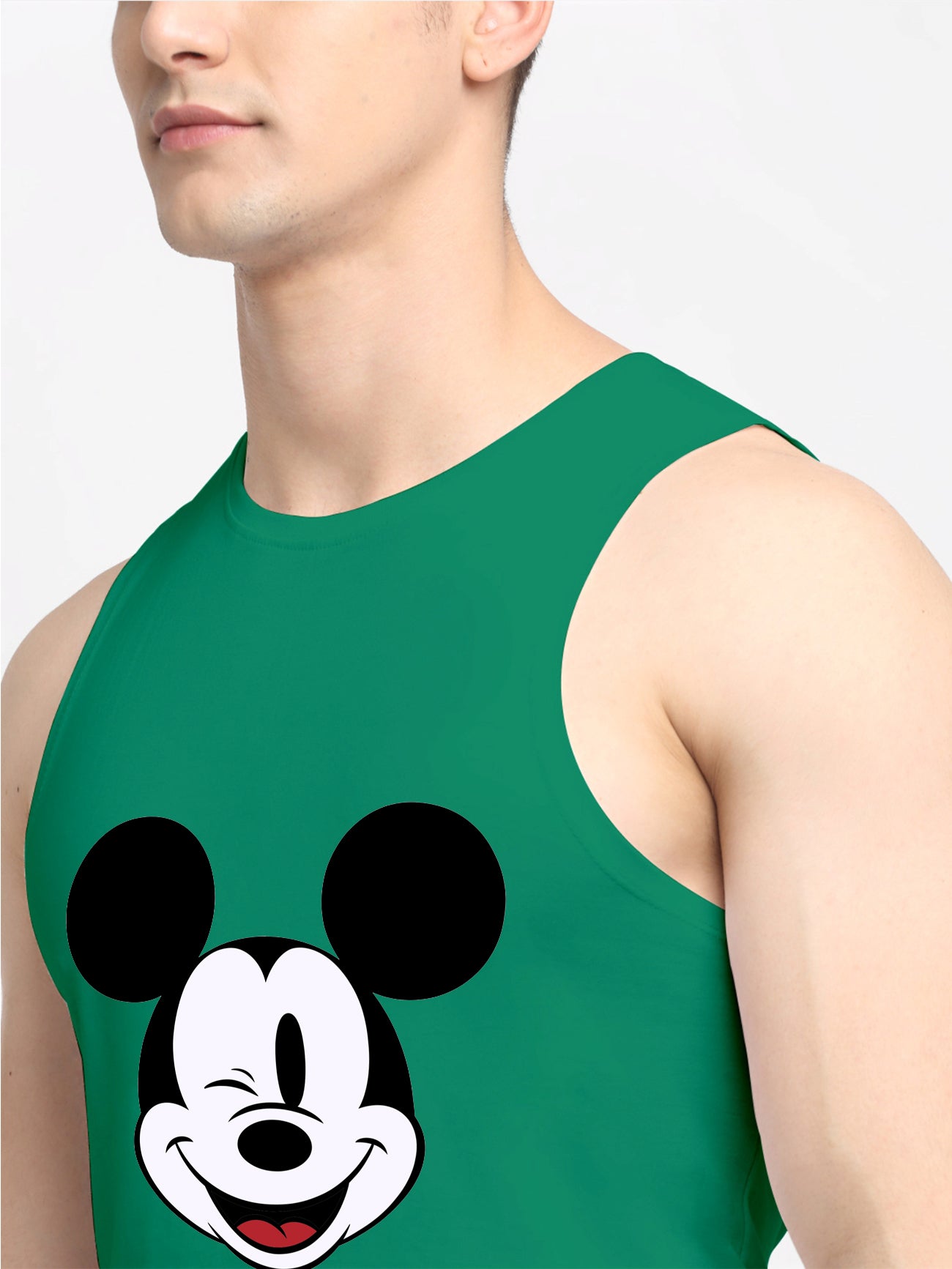 Men's Mickey Mouse Printed Cotton Gym vest - Friskers