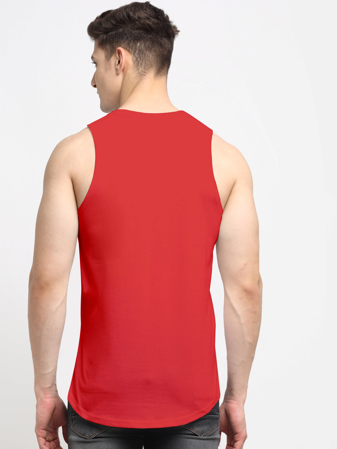 Men's Mahadev Printed Round Neck Gym Vest - Friskers