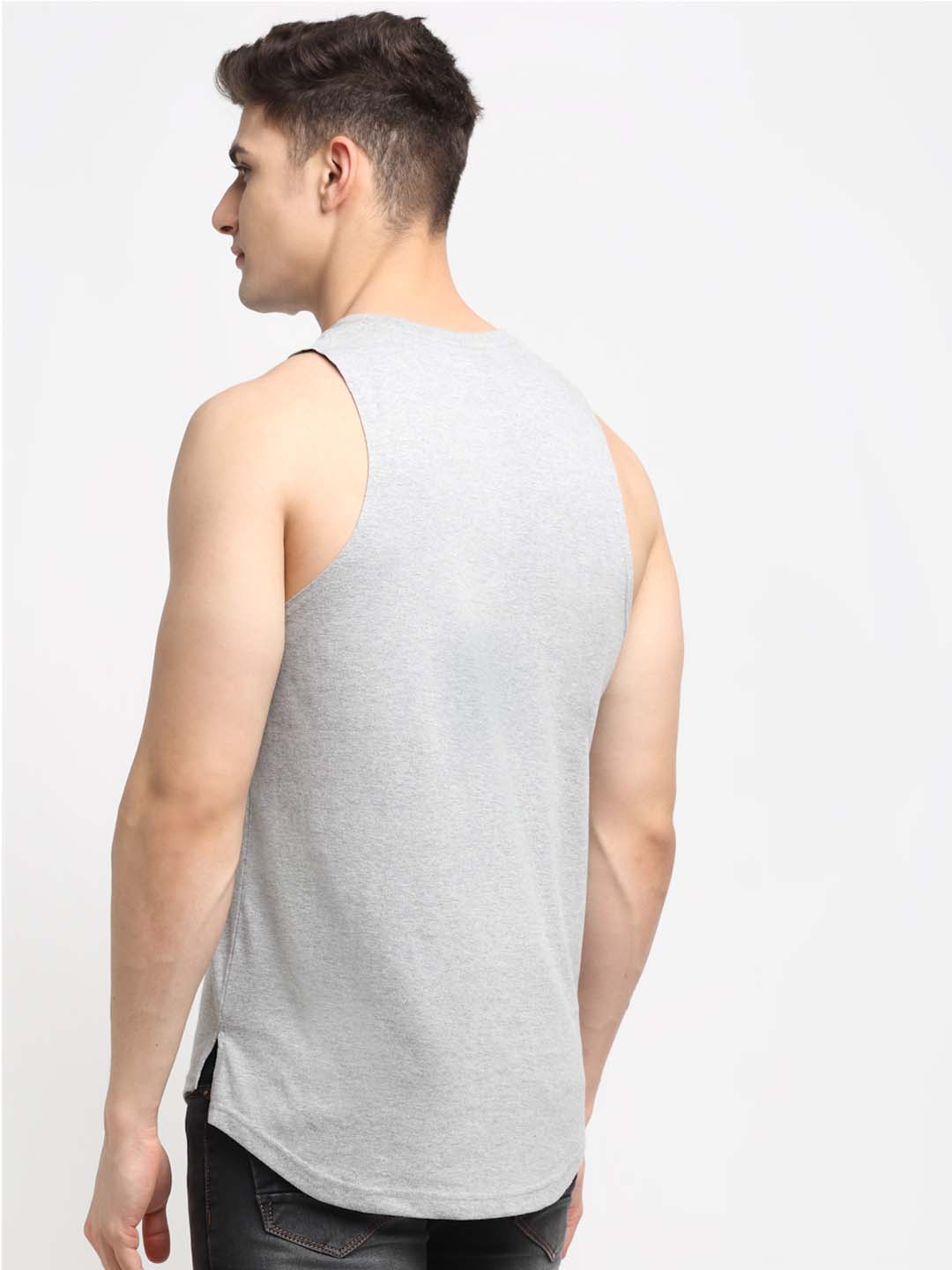 Men King Printed Cotton Gym Vest - Friskers