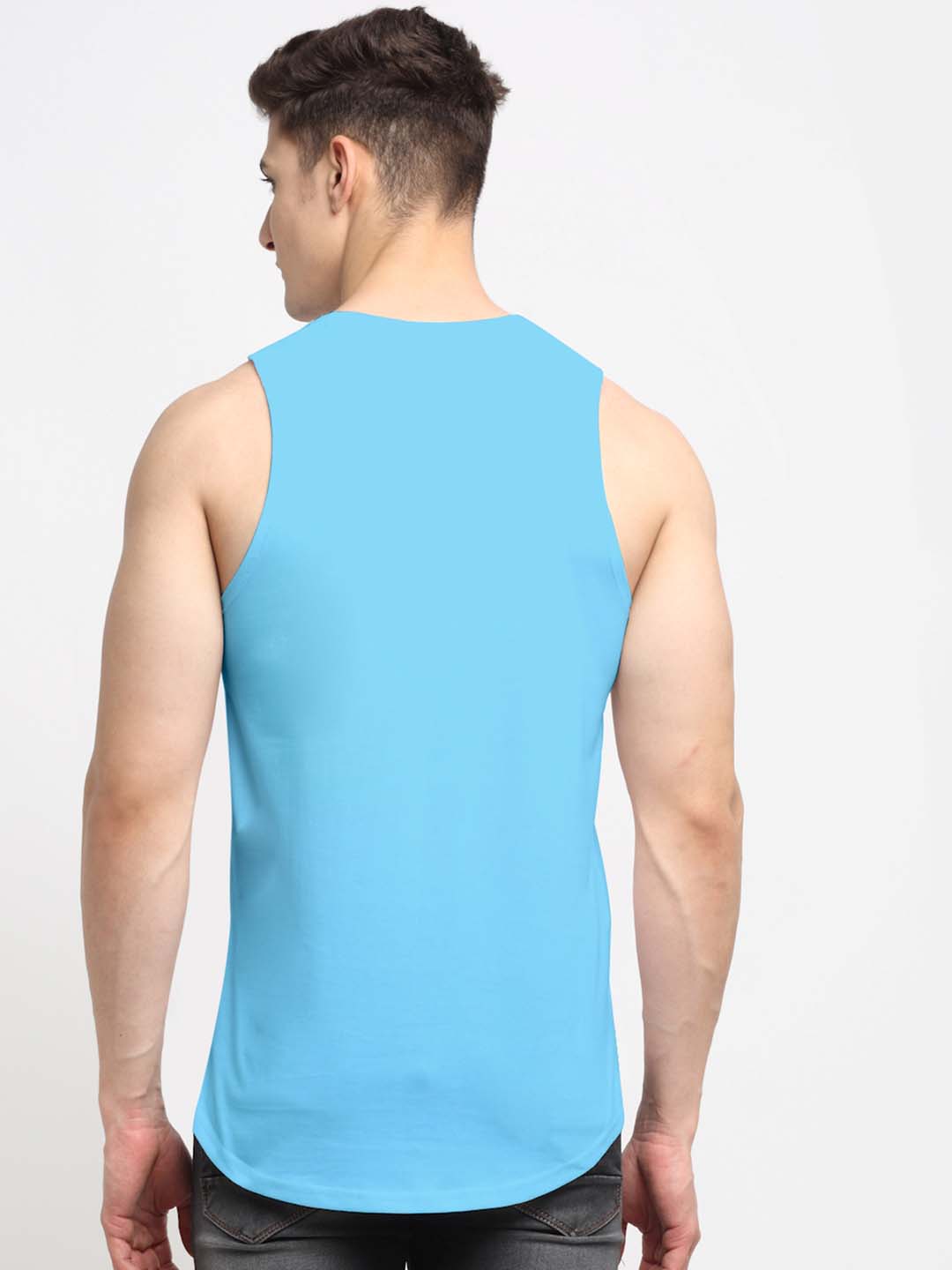 Men King Printed Cotton Gym Vest - Friskers
