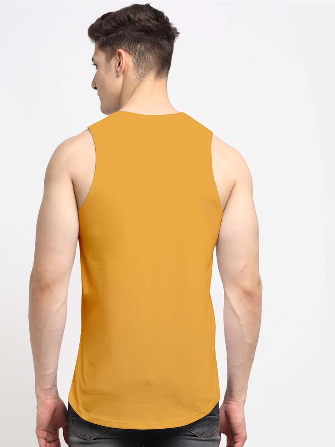 Men King Printed Cotton Gym Vest - Friskers