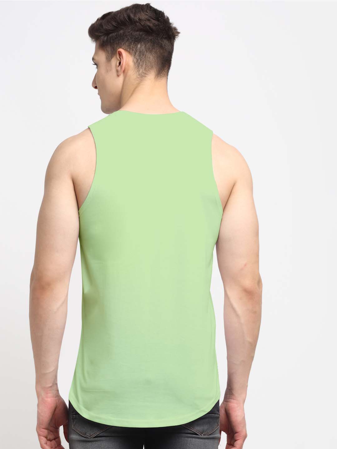 Men King Printed Cotton Gym Vest - Friskers