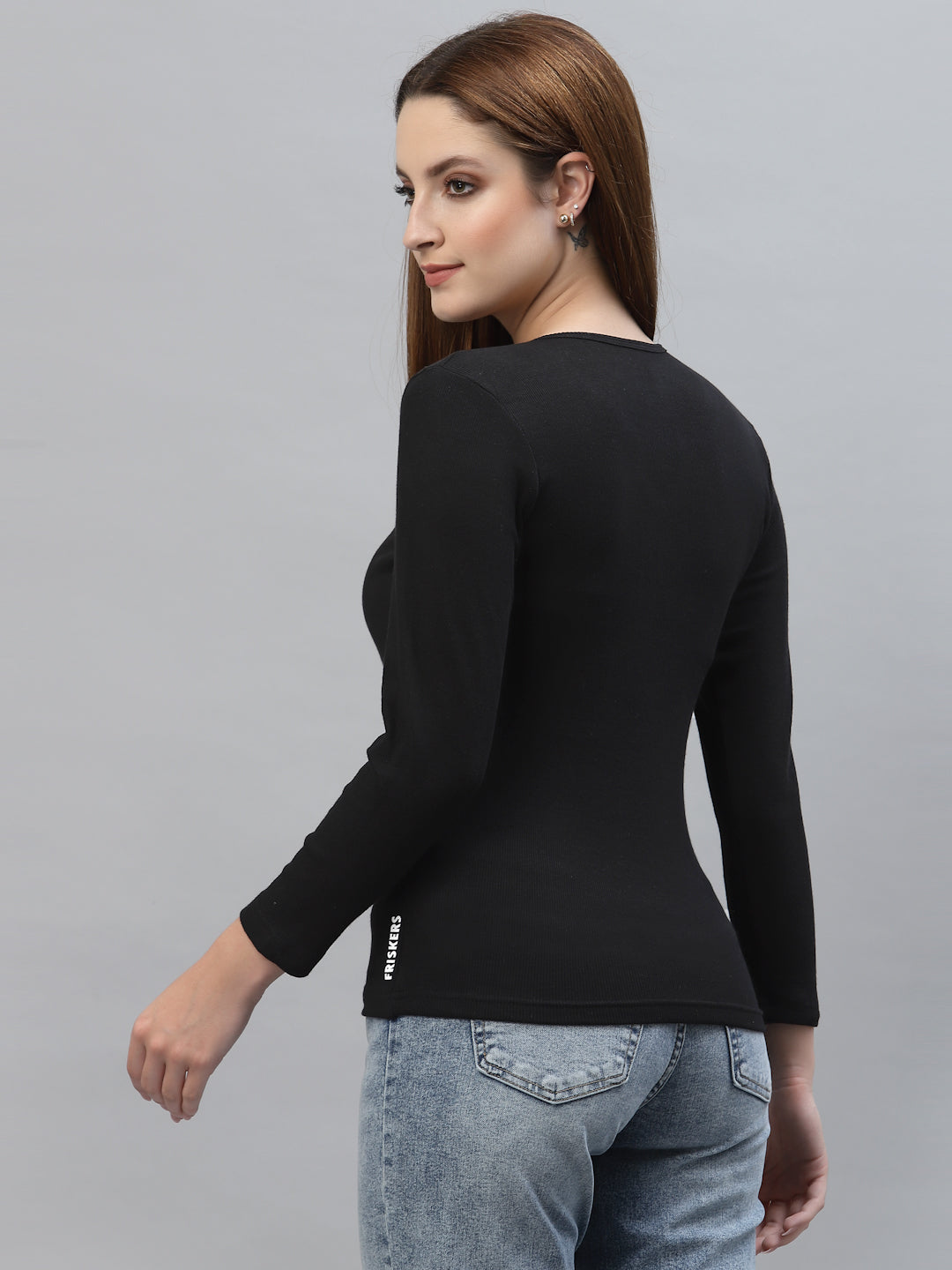 Women Pack Of 2 Cotton Fitted Top - Friskers