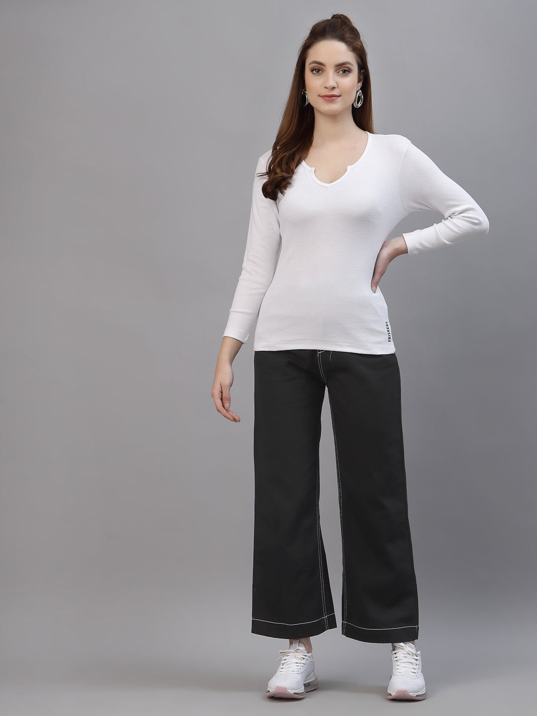 Women Pack Of 2 Cotton Fitted Top - Friskers