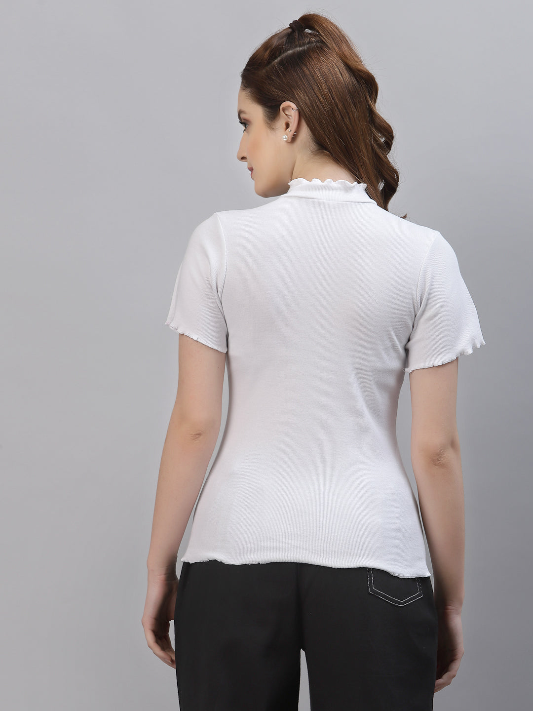Women Pack Of 2 Ribbed Fitted Top - Friskers
