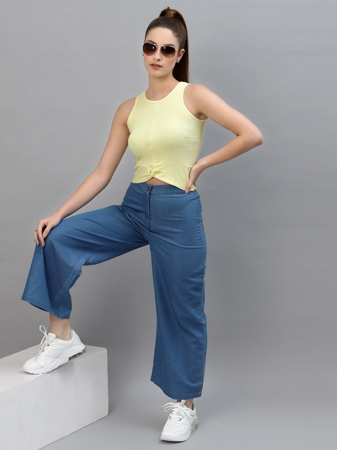 Women Pack Of 2 Cotton Fitted Rib Top - Friskers