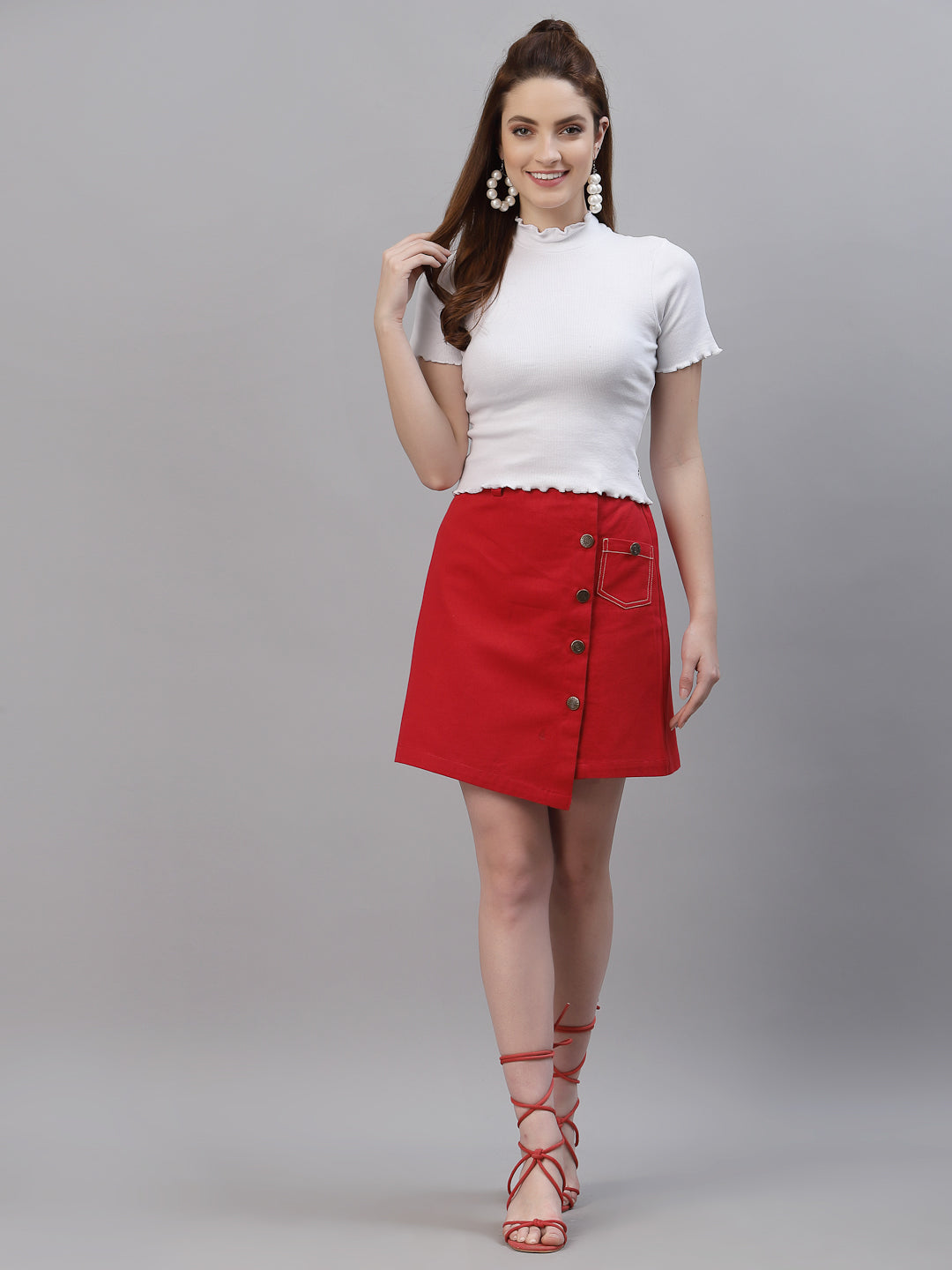 Women Pack Of 2 Slim Fit Pure Cotton Top - Friskers