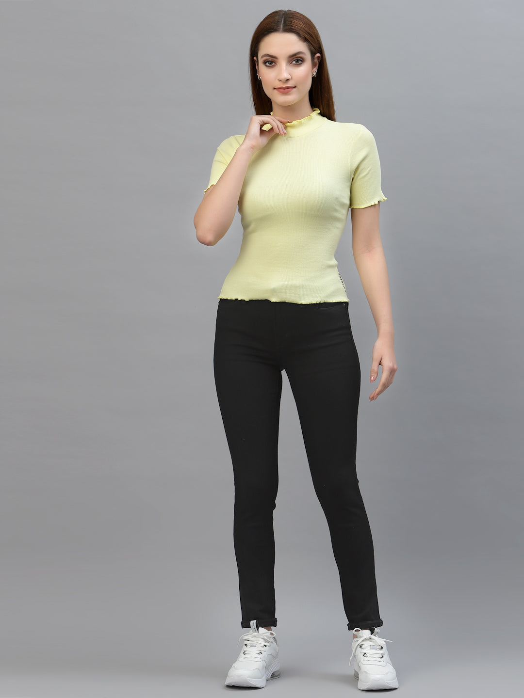 Women Pack Of 2 Slim Fit Pure Cotton Top - Friskers