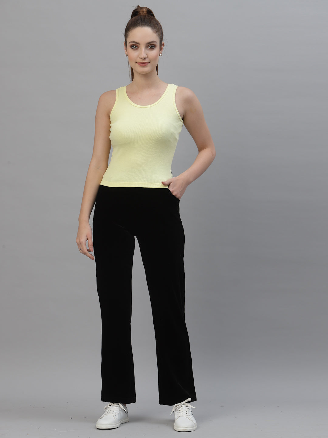 Women Pack Of 2 Slim Fit Pure Cotton Top - Friskers