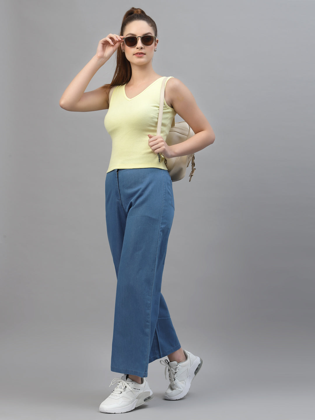 Women Pack Of 2 Slim Fit Pure Cotton Top - Friskers