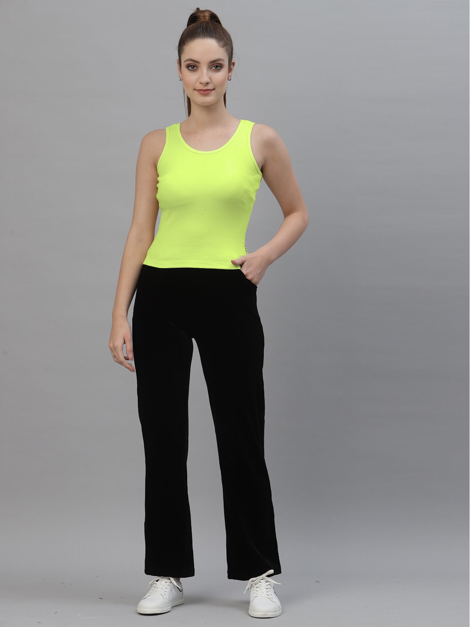 Women Pack Of 2 Solid Crop Top - Friskers