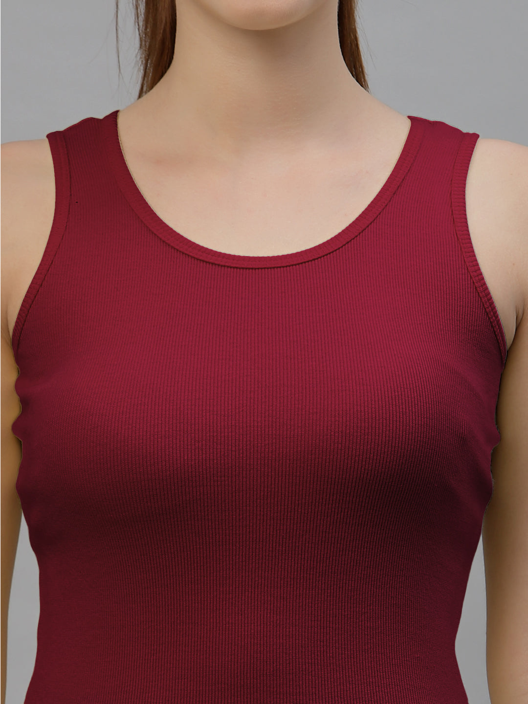 Women Pure Cotton Solid Fitted Crop Top - Friskers