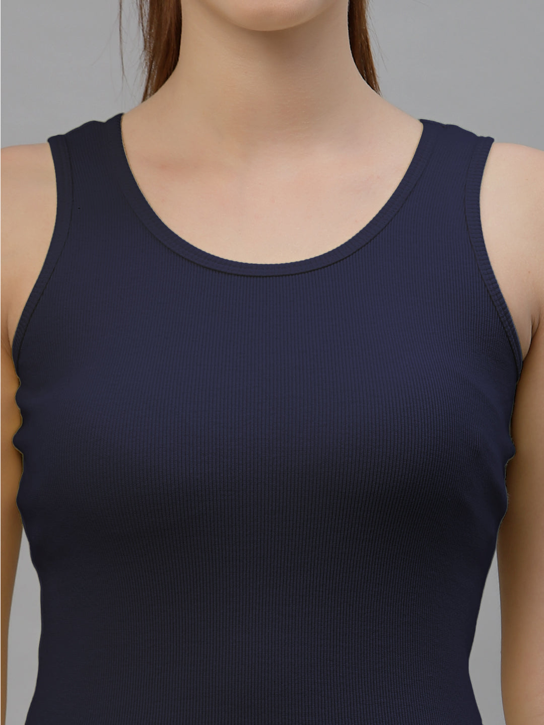 Women Pure Cotton Solid Fitted Crop Top - Friskers