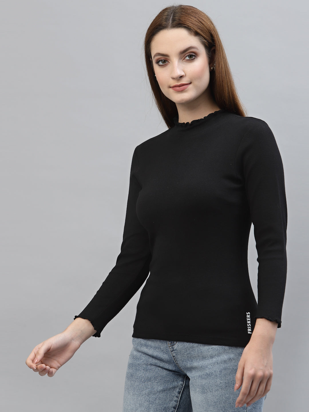 Women Pack Of 2 Ribbed Pure Cotton Top - Friskers