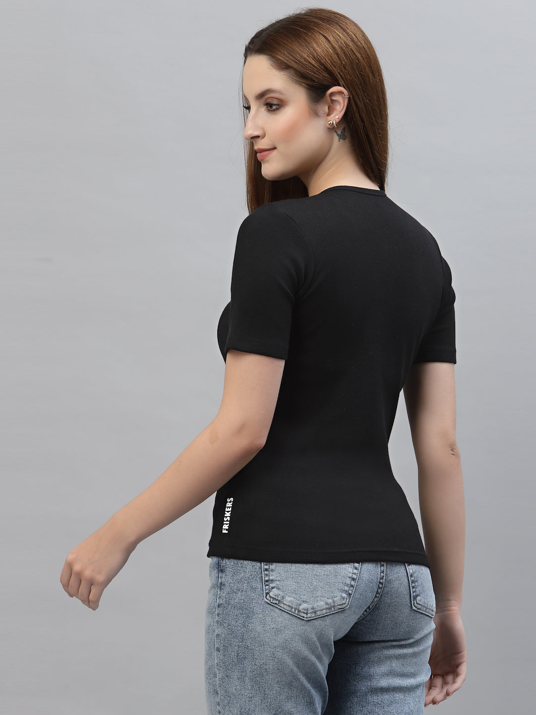 Women Pack Of 2 Ribbed Pure Cotton Top - Friskers