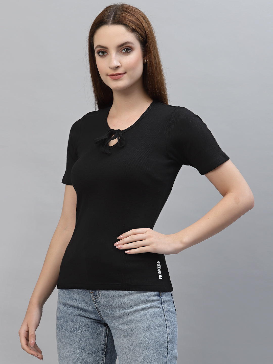 Women Pack Of 2 Ribbed Pure Cotton Top - Friskers