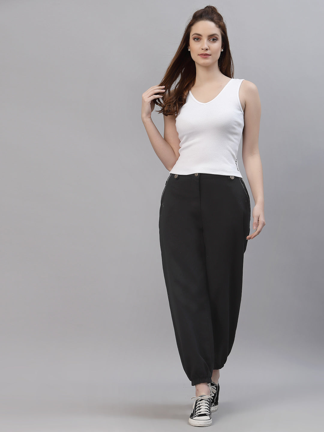 Women Pack Of 2 Ribbed Pure Cotton Top - Friskers