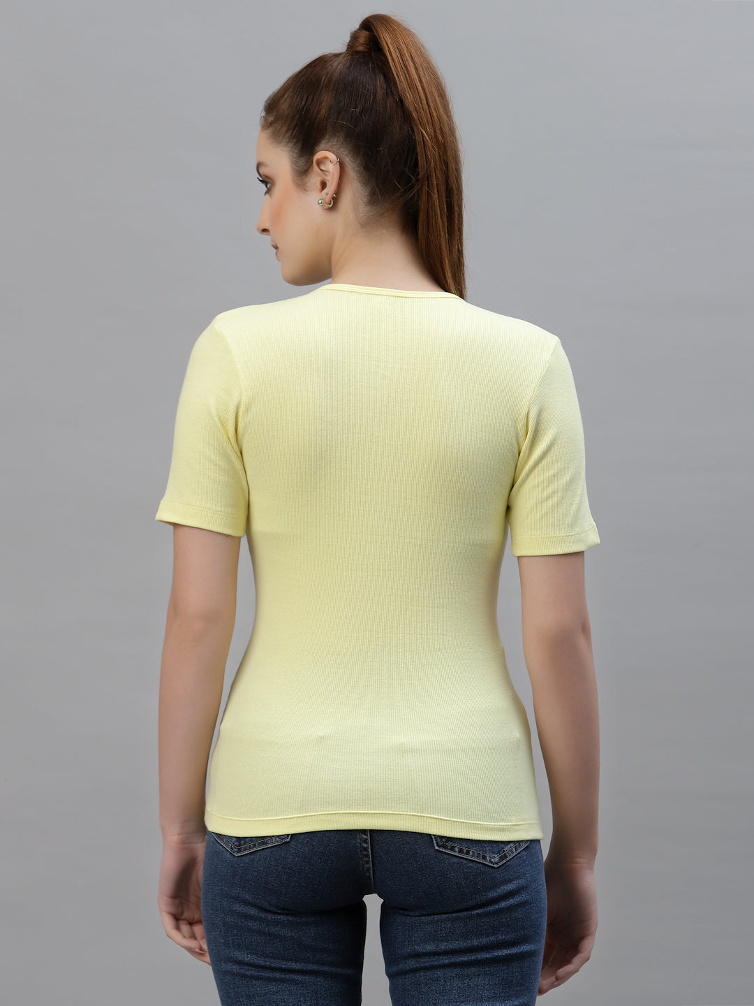 Women Pack Of 2 Ribbed Pure Cotton Top - Friskers