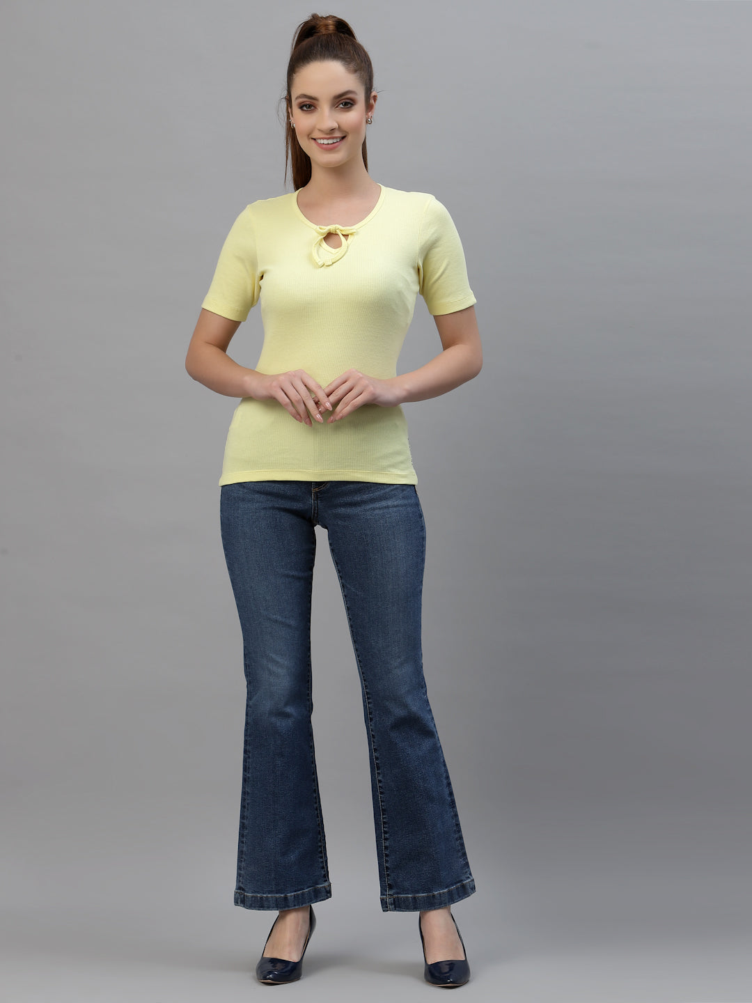 Women Pack Of 2 Ribbed Pure Cotton Top - Friskers