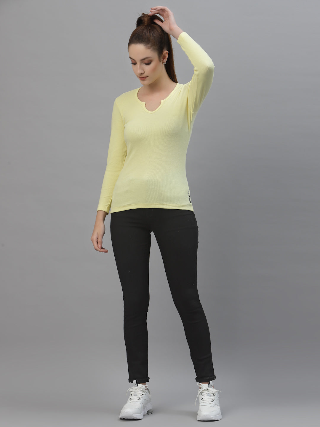 Women Pack Of 2 Ribbed Pure Cotton Top - Friskers