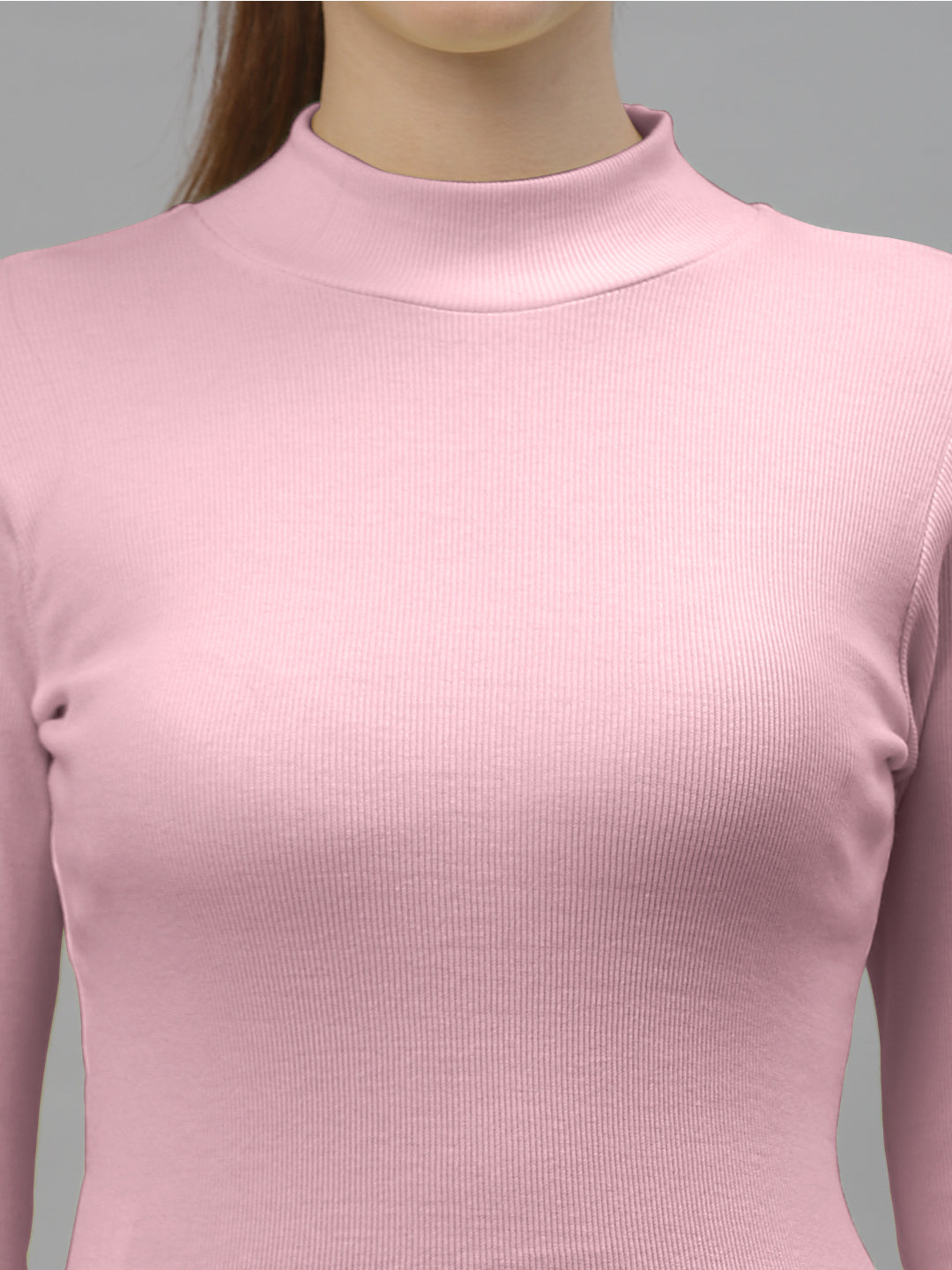 Friskers Slim Fit Turtle-Neck Top For Women - Friskers