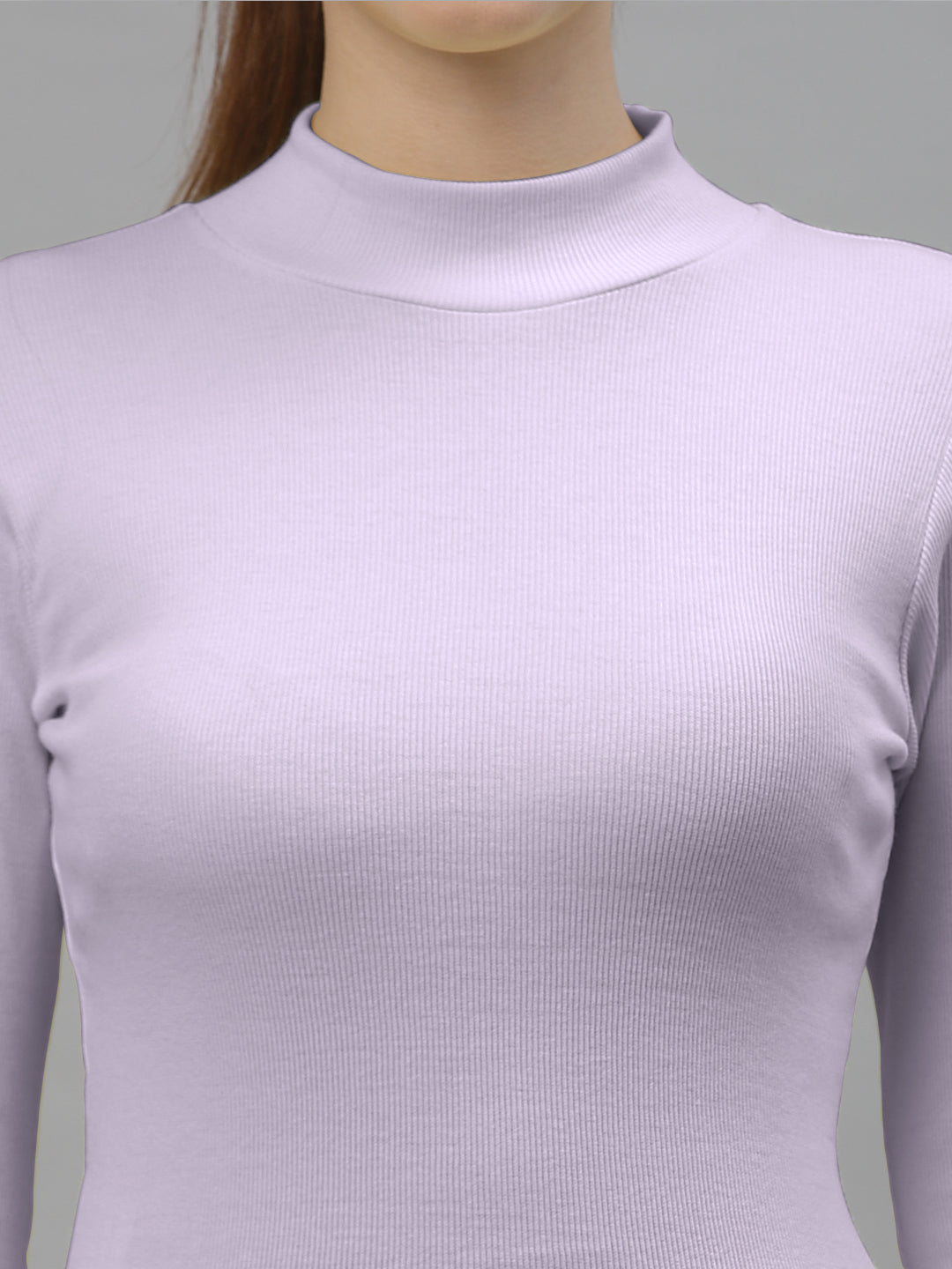 Friskers Slim Fit Turtle-Neck Top For Women - Friskers