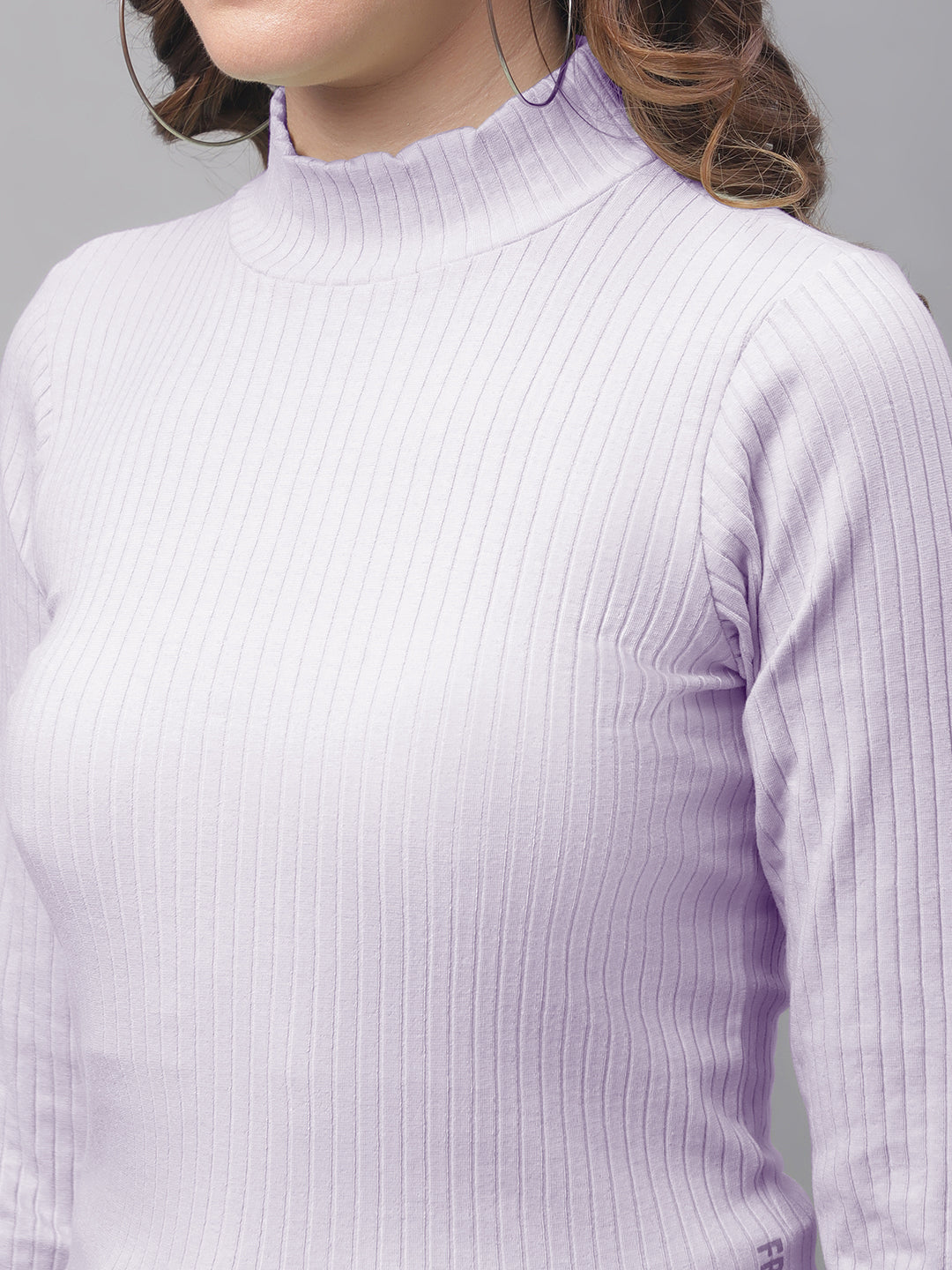 Friskers Women Mock Neck Full Sleeve Top - Friskers