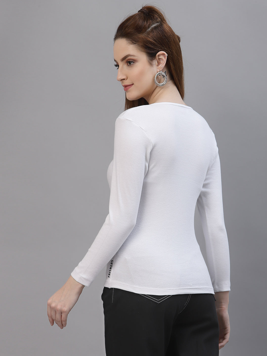 Women Pack Of 2 Pure Cotton Solid Top - Friskers