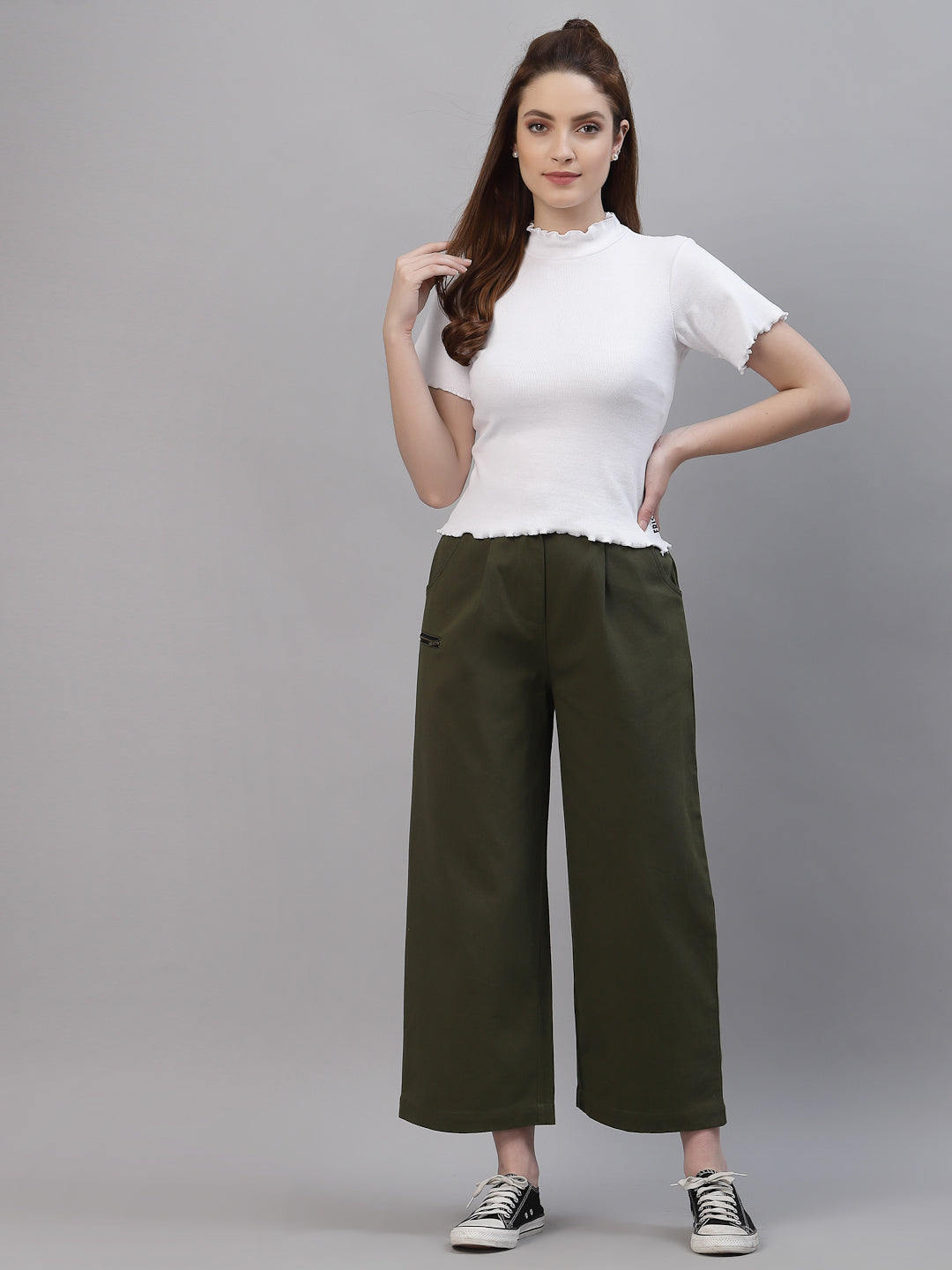 Women Pack Of 2 Pure Cotton Solid Top - Friskers