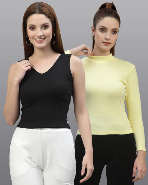 Women Pack Of 2 Pure Cotton Regular Fit Top
