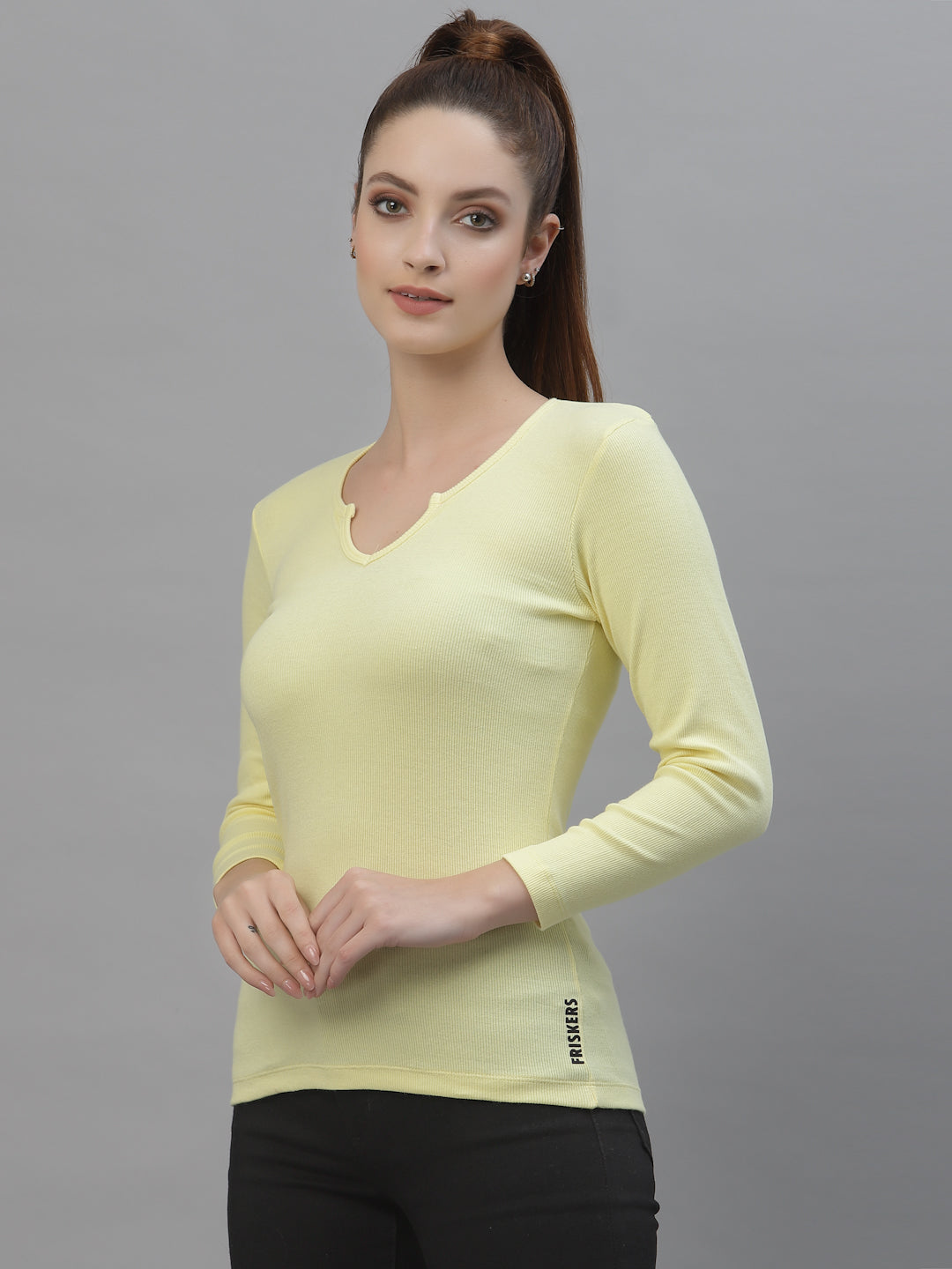 Women Pack Of 2 Pure Cotton Regular Fit Top - Friskers