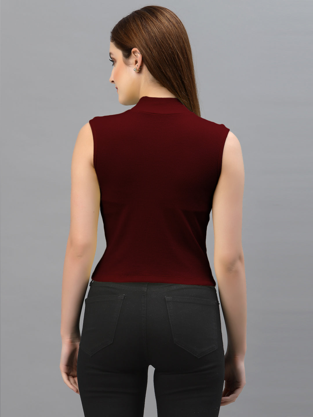 Women Pack Of 2 Solid Crop Top - Friskers