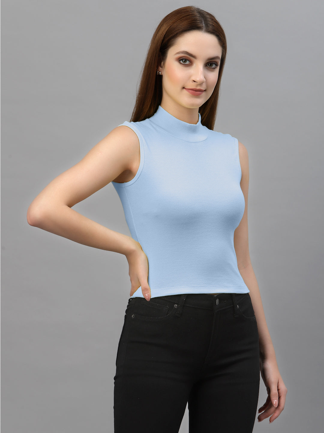 Women Pack Of 2 Solid Crop Top - Friskers