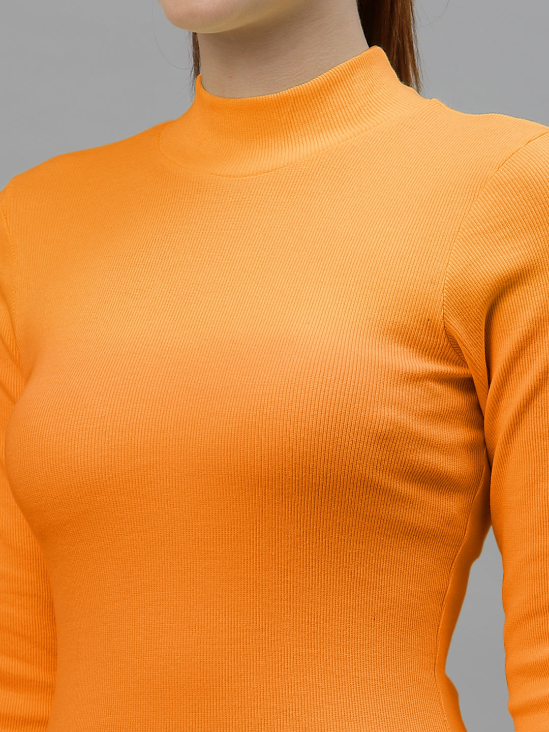Women Pack Of 2 High Neck Full Sleeves Pure Cotton Top - Friskers