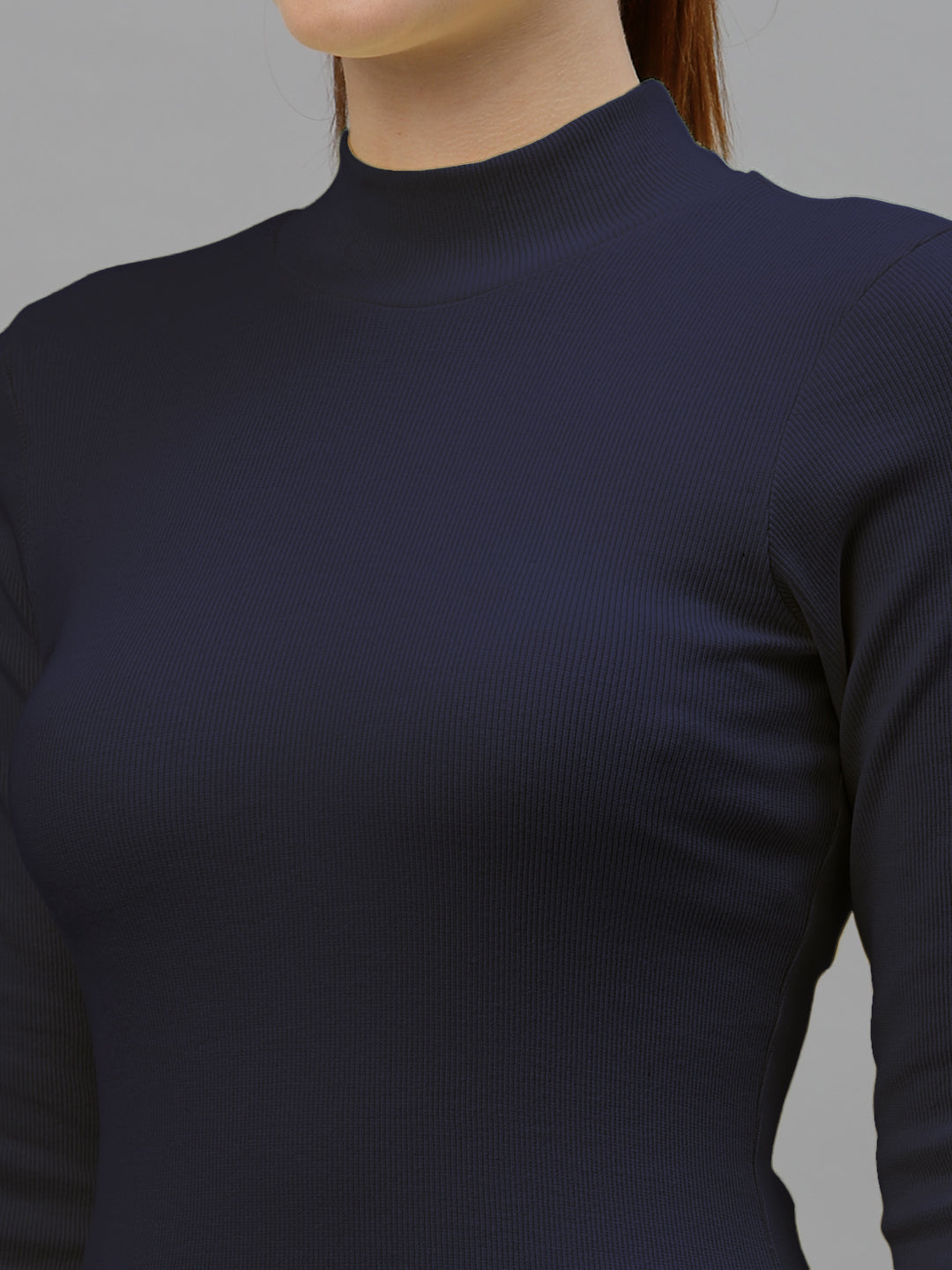 Women Pack Of 2 High Neck Full Sleeves Pure Cotton Top - Friskers