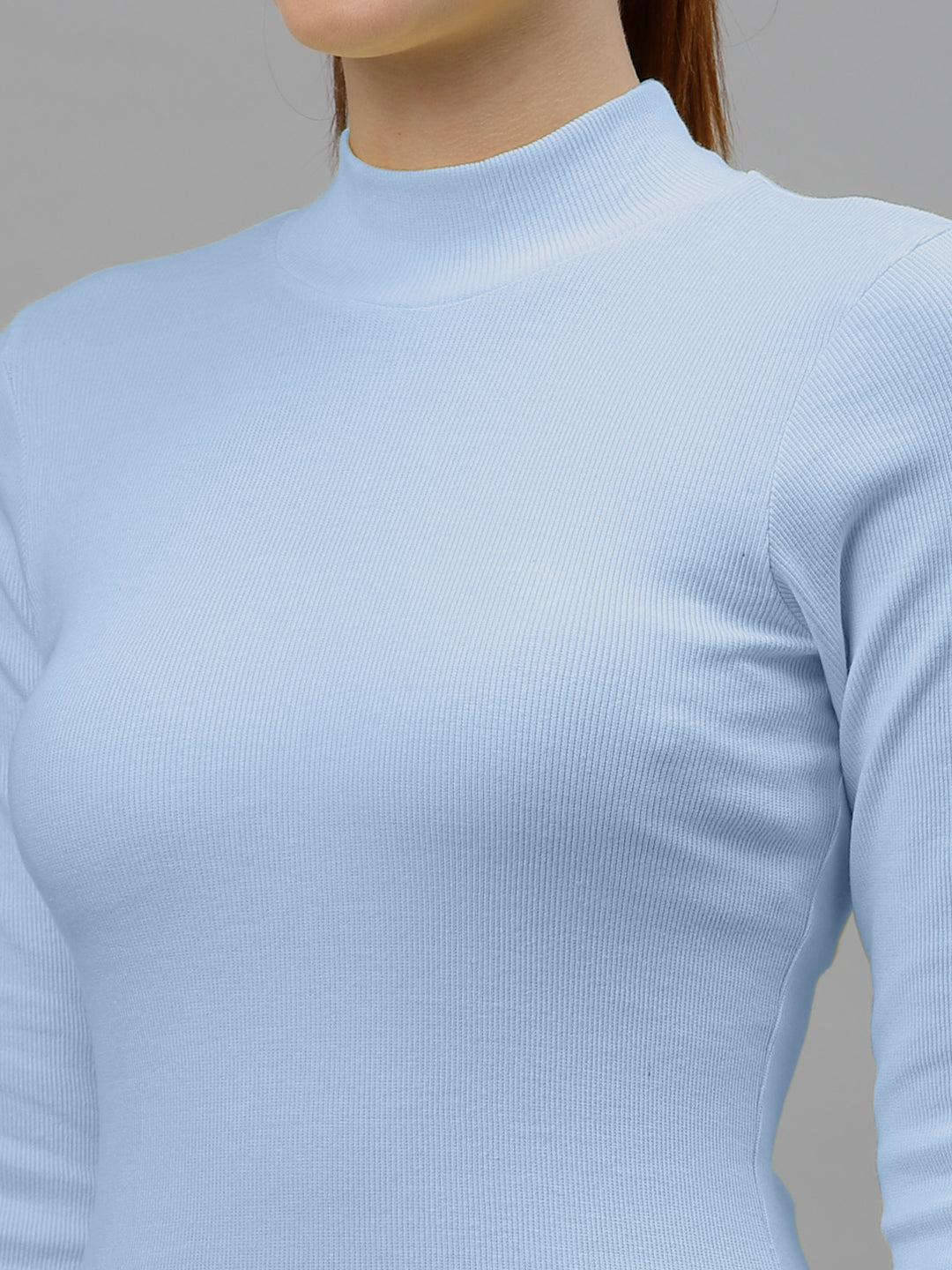Women Pack Of 2 High Neck Full Sleeves Pure Cotton Top - Friskers