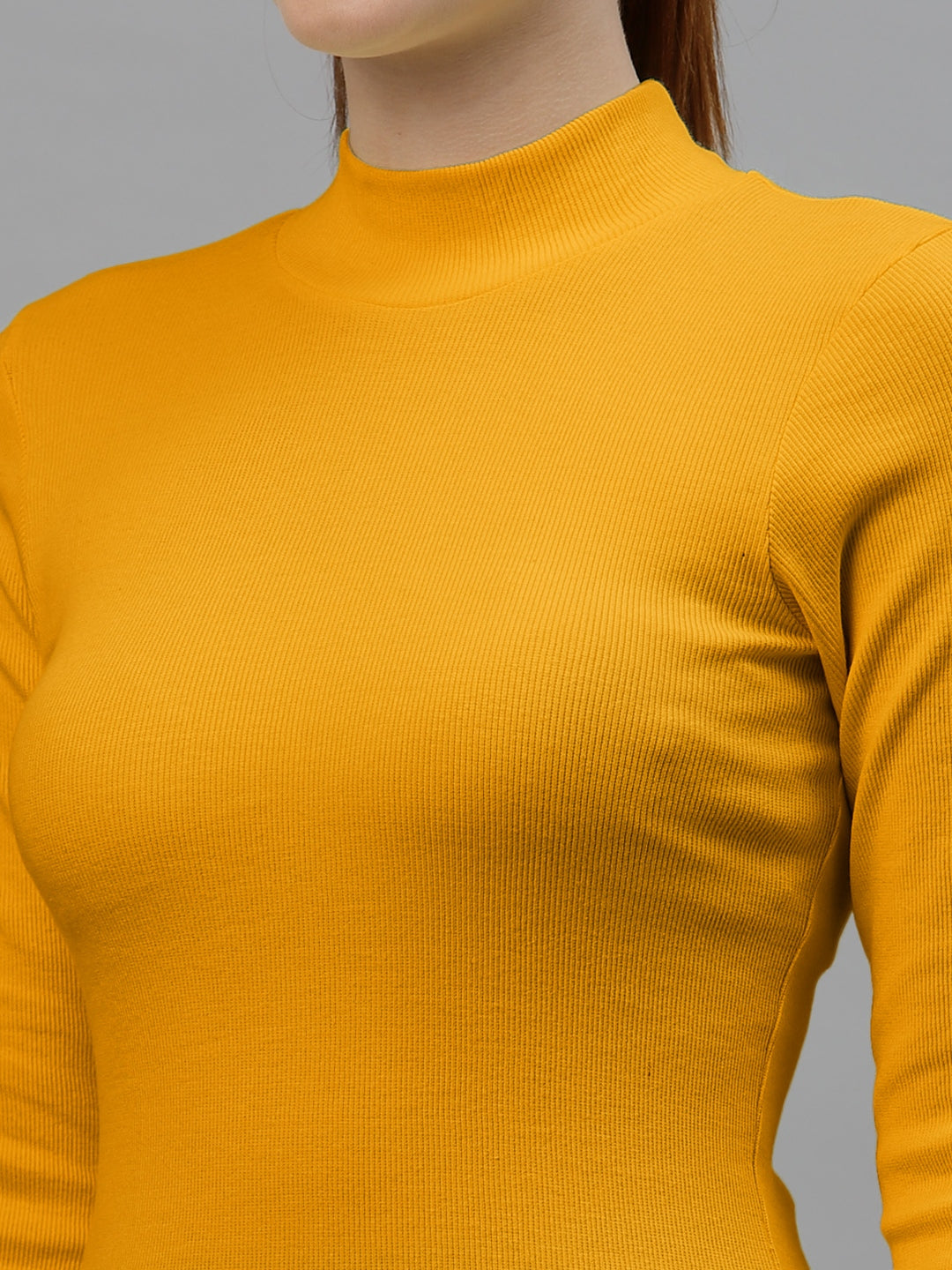 Women Pack Of 2 High Neck Full Sleeves Pure Cotton Top - Friskers