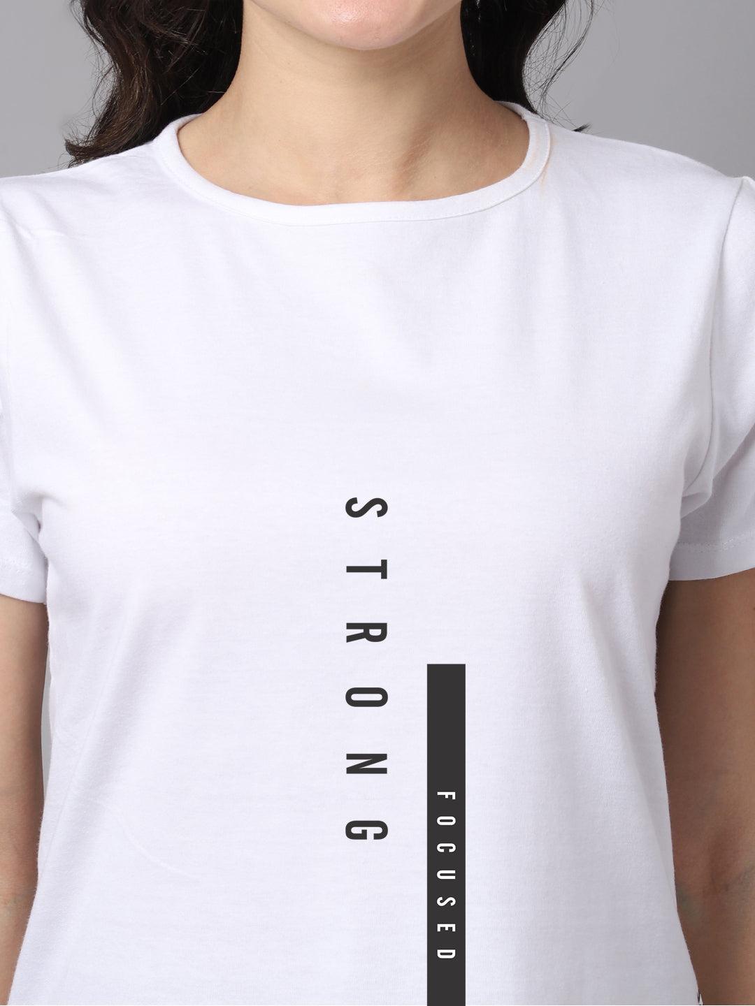 Women Slit Sleeves Strong Pure Cotton T-Shirt - Friskers